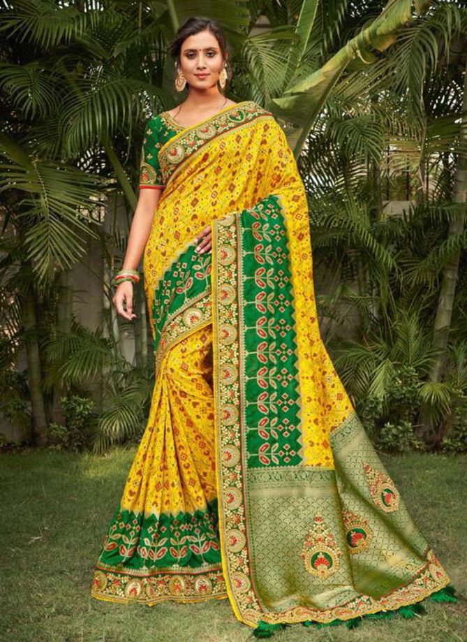 TATHASTU Latest Fancy Designer Heavy Wedding Wear Dola Silk Embroidery Lace Saree Collection